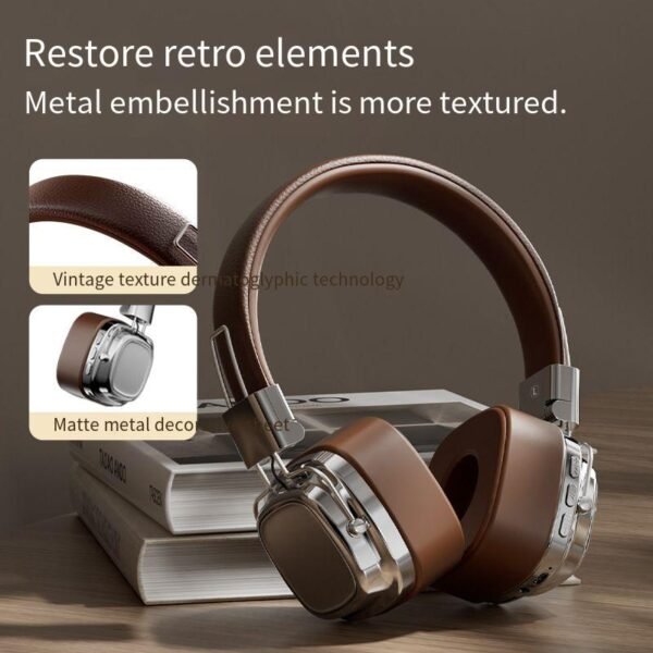 【译图】- O1CN01FcE7sa256405n5X7x_!!2218974667476-0-cib High-end retro headphones, our materials are luxurious and the details are exquisite.